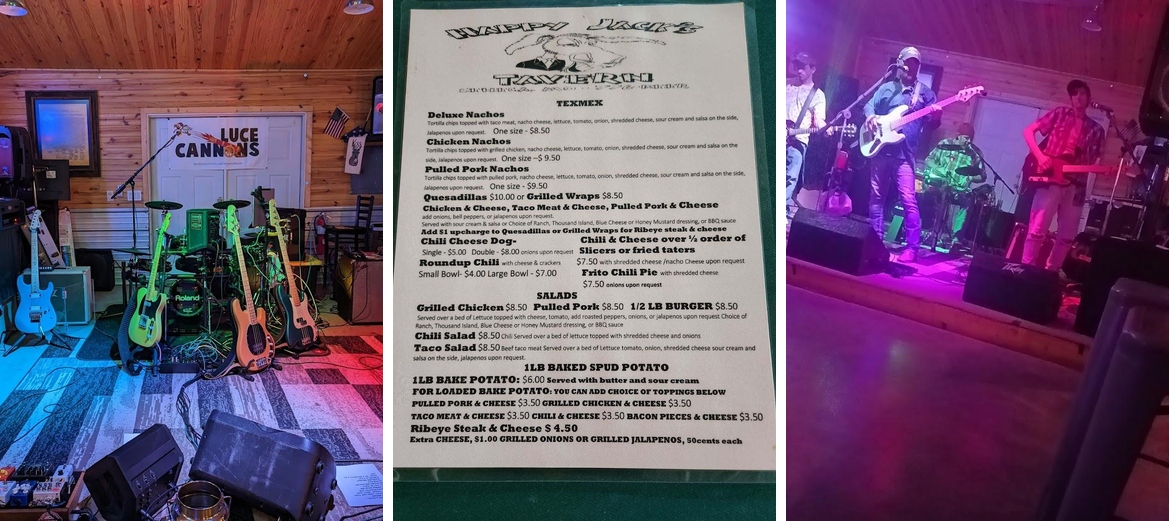 Happy Jacks Tavern Menu