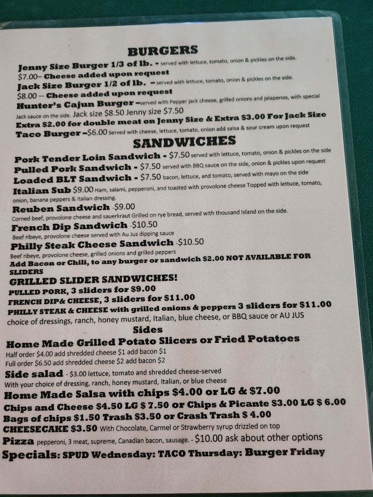 Happy Jacks Tavern Menu image 2